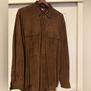 Tommy Hilfiger suede shirt
